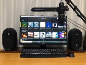 録音部屋とモニタースピーカー