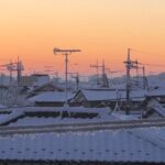 The first heavy snowfall in four years